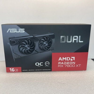 【京都店】中古  ASUS DUAL-RX7800XT-O16G (RX7800XT 16G) 3180006873 