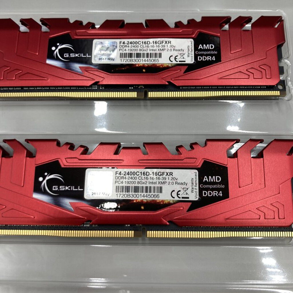 PCメモリーDDR4、8GB×2 中古 8GB 2枚組(合計16GB) PC4-19200/DDR4-2400 デスクトップ用 190927