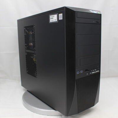 【通販センター】中古  THIRDWAVE GALLERIA KT(Intel Core i7 9700/32GB DDR4 (PC4)/SSD500GB/DVDマルチ/NVIDIA GeForce GTX 1660 Ti 6GB/W11H64 MAR) 191972 