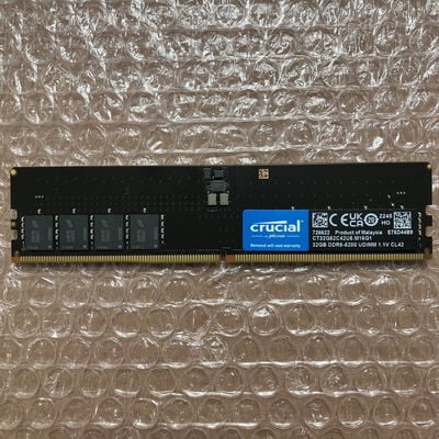 【宮崎恒久店】中古  Crucial CT32G52C42U5.M16G1(DDR5 PC5-41600 32GB) 1460026052 