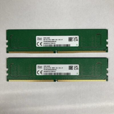 【千葉店】中古  SK　hynix　8GB 2枚組(合計16GB) PC5-48000/DDR5-6000 デスクトップ用 3250006230 