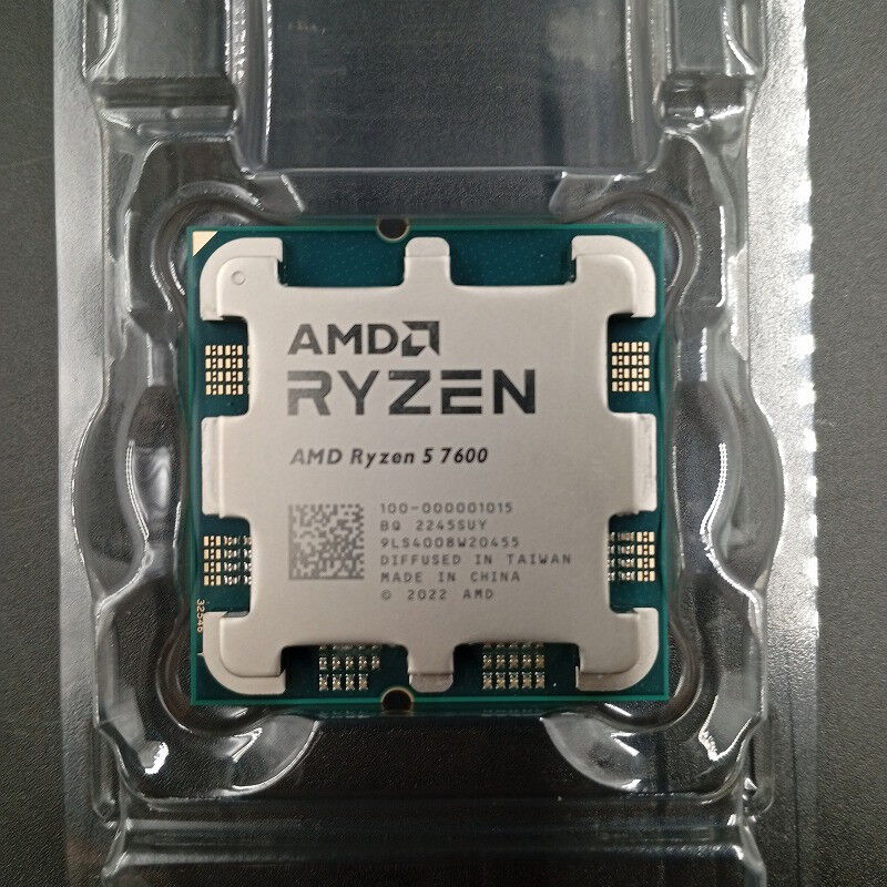 中古 AMD Ryzen 5 7600 (AM5/3.8GHz/38M/C6/T12/65W) 154484
