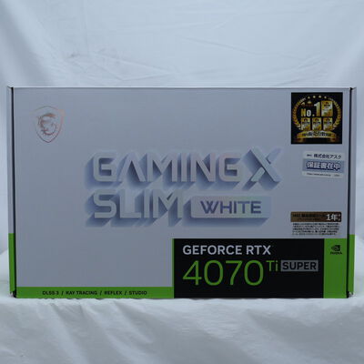 【通販センター】中古  MSI GeForce RTX 4070 Ti SUPER 16G GAMING X SLIM WHITE（RTX4070Ti SUPER 16GB） 3480042485 