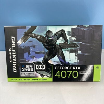 【博多店】中古  玄人志向 GG-RTX4070SP-E12GB/DF(RTX4070 SUPER 12GB) 163395 