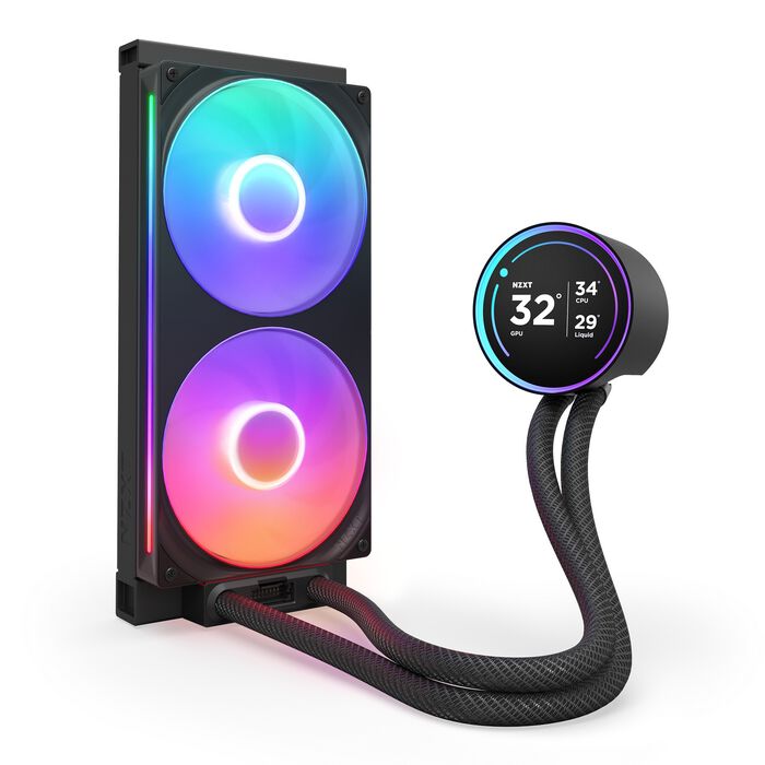 新品 KRAKEN Elite RGB 280 ブラック RL-KR28E-B1 Water Cooler NZXT Kraken Elite 280 RGB, Display LCD, 280mm