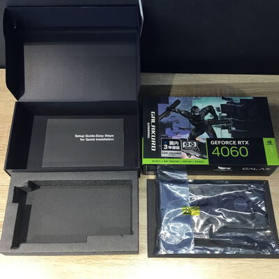 【松山環状枝松店】中古  玄人志向 GG-RTX4060-E8GB/OC/DF3 (RTX4060 8GB) 4560001571 