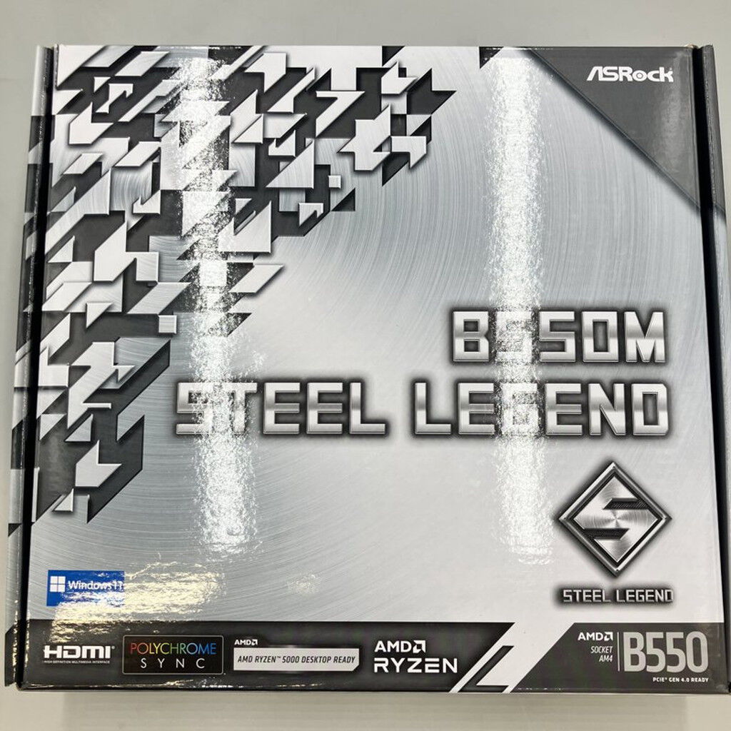 中古 ASRock B550M Steel Legend (B550 AM4 mATX DDR4) 142939
