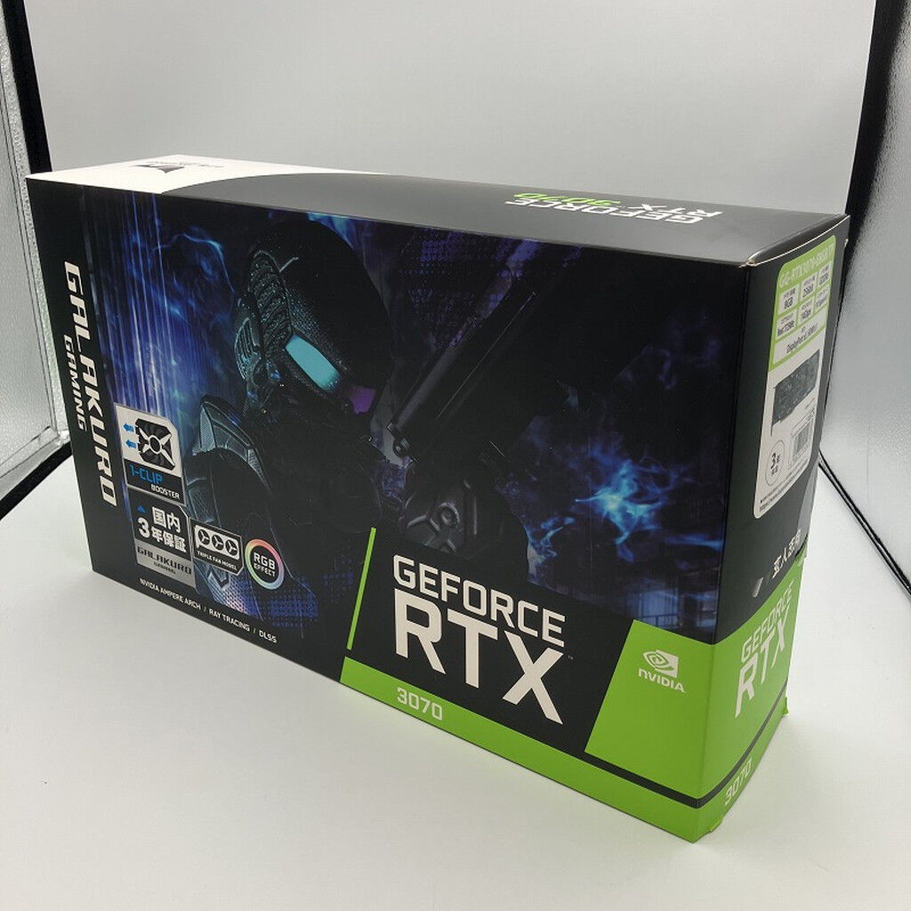 中古 玄人志向 GG-RTX3070-E8GB/TP (RTX3070 8G) 143905 （367442