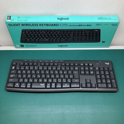 【津ラッツ店】中古  ﾛｼﾞｸｰﾙ K295GP (日本語108 ｻｲﾚﾝﾄﾜｲﾔﾚｽｷｰﾎﾞｰﾄﾞ 黒) 4990000883 