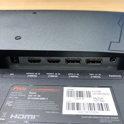 【甲府飯田店】中古  Pixio PX243 (23.8インチ 165hz 1920×1080)    4720001890 