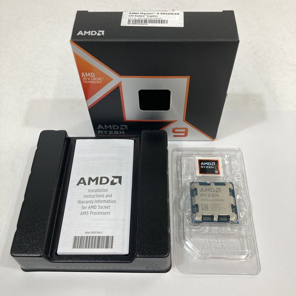 中古 AMD Ryzen 9 9950X3D (AM5/4.3GHz/144M/C16/T32/170W) 177127