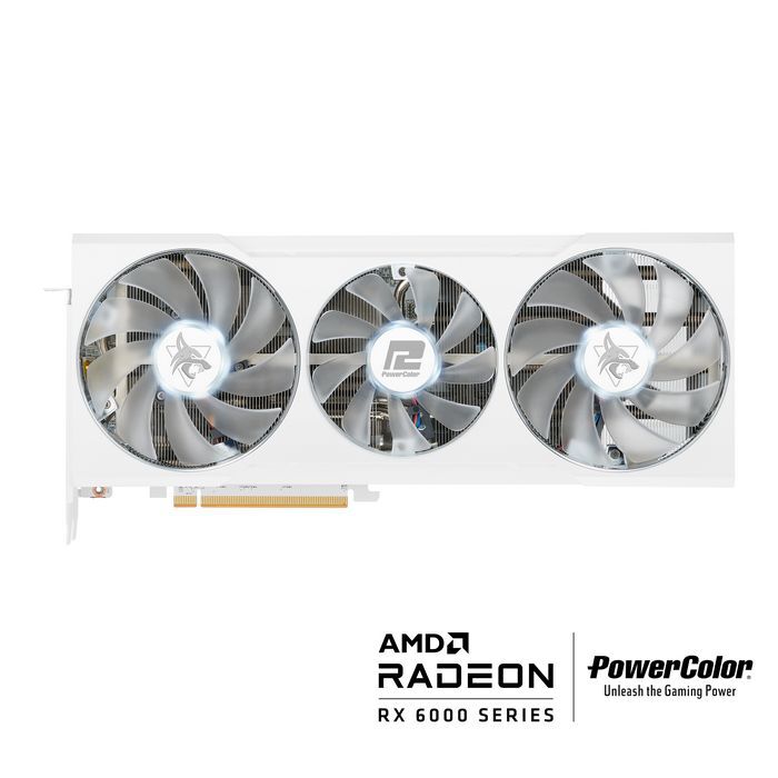PowerColor PowerColor Hellhound Spectral White AMD Radeon RX 6700XT 12GB  AMD RDNA 2 (AXRX 6700XT 12GBD6-3DHLV2)