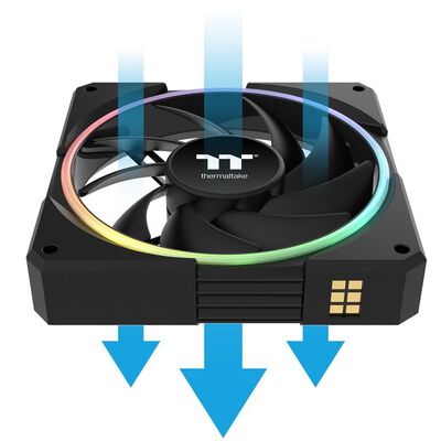 Thermaltake  TS120 EX RGB 3Pack Fan Black CL-F206-PL12SW-A (120mm ブラック 3個パック) 
