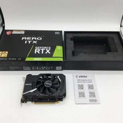 【浜松店】中古  MSI GeForce RTX 3050 AERO ITX 8G OC（RTX3050 8GB） 3480030204 