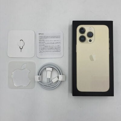 【福井日之出店】中古  【SoftBank版SIMフリー】Apple iPhone13 Pro 6.1インチ 128GB ゴールド MLUH3J/A 147444 