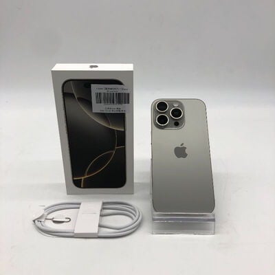 【郡山安積店】中古  【国内版SIMフリー】Apple iPhone16 Pro 256GB ナチュラルチタニウム MYN33J/A 170289 