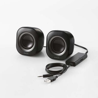 エレコム  MS-P08U2BK (パソコン用2.0chスピーカー) 