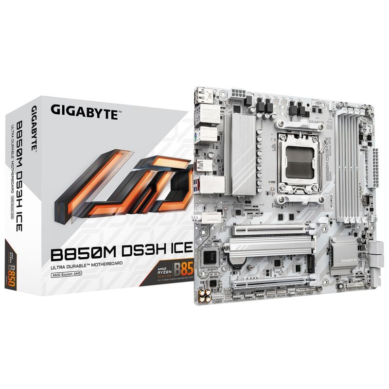 新品未使用 GIGABYTE B850M DS3H ICE DDR5 AM5 GIGABYTE B850M DS3H ICE (B850 AM5 MicroATX) ｜ パソコン通販の