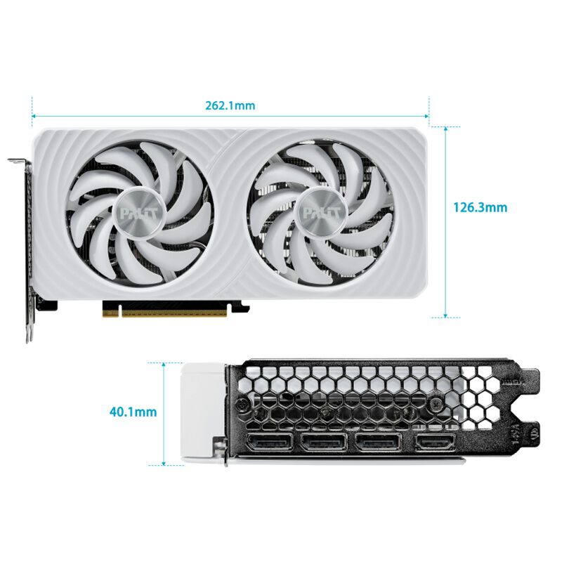 新品未使用 PALIT GEFORCE RTX 5060 8GB Palit NE7506TU19P1-GB2062M (GeForce RTX 5060 Ti White OC 8GB