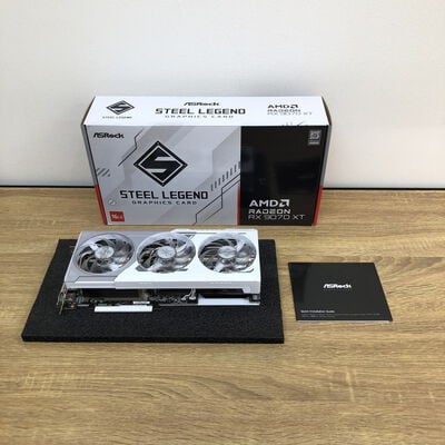 【津ラッツ店】中古  ASRock RX9070XT SL 16G Steel Legend 16GB (RX9070XT 16G) 176937 