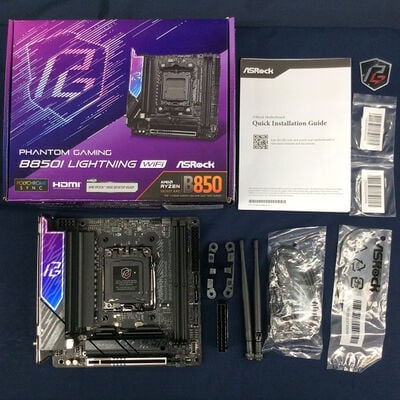 【川崎店】中古  ASRock B850I Lightning WiFi (B850 AM5 mITX DDR5) 175465 