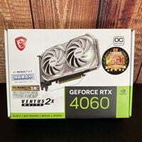 中古  MSI GeForce RTX 4060 VENTUS 2X WHITE 8G OC (RTX4060 8GB) 5070001410  中古  MSI GeForce RTX 4060 VENTUS 2X WHITE 8G OC (RTX4060 8GB) 5070001410
