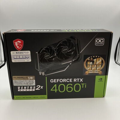 【新潟店】中古  MSI GeForce RTX 4060 Ti VENTUS 2X BLACK 8G OC (RTX4060Ti 8GB) 158559 