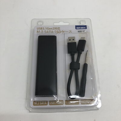 【福山ココローズ店】中古  AINEX HDE-12 (USB3.1Gen2対応 M.2 SATA SSDケース) 5090000777