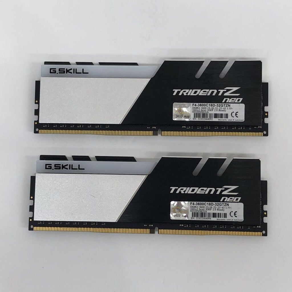中古 G.SKILL Trident Z Neo F4-3600C18D-32GTZN(DDR4 PC4-28800 16GB