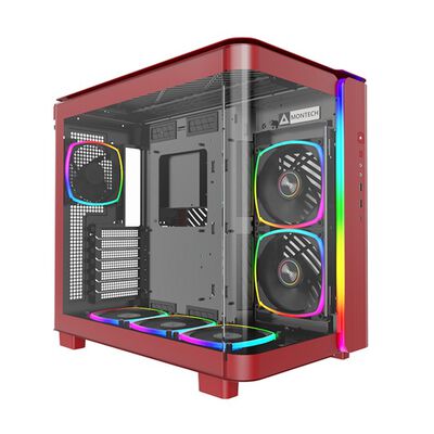 MONTECH  KING 95 PRO Red (ATX ガラス レッド) 