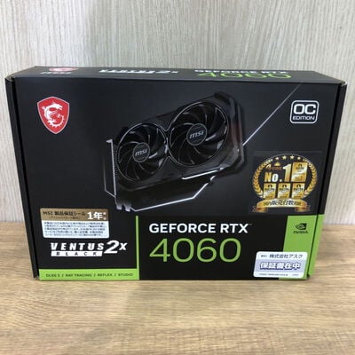 【姫路店】中古  MSI GeForce RTX 4060 VENTUS 2X BLACK 8G OC (RTX4060 8GB) 158792 
