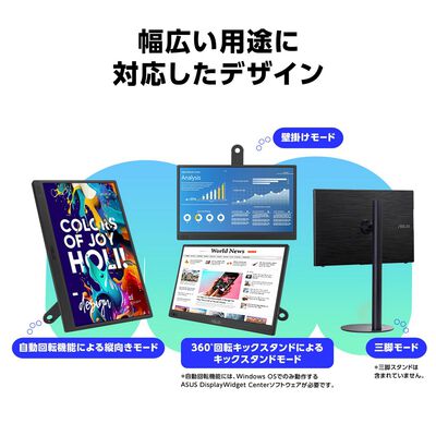 ASUS  ZenScreen MB169CK (15.6インチワイド ポータブルモニター) 