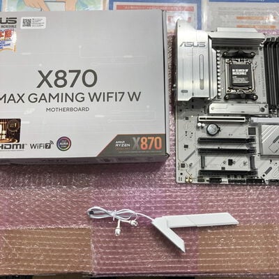 【宮崎恒久店】中古  ASUS X870 MAX GAMING WIFI7 W (X870 AM5 ATX DDR5) 5160000863 