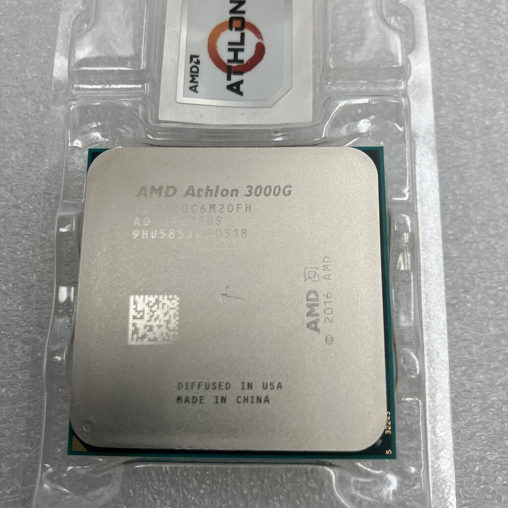 中古 AMD Athlon 3000G (AM4/3.5/5M/C2/T4/35W) 141885 （397595