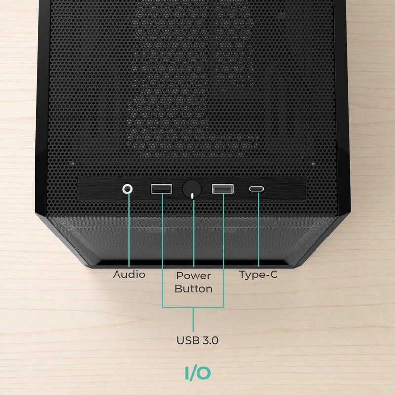 MONTECH TEN Black (MicroATX ブラック) ｜ パソコン通販のドスパラ