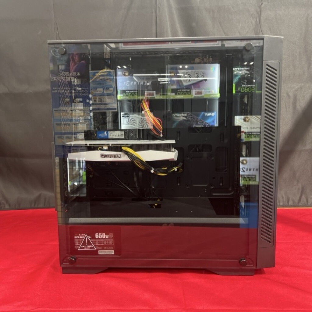 中古 自作PC(i7 11700/16GB/SSD256GB+500GB+HDD1TB/なし/NVIDIA