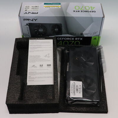 【札幌店】中古  PNY GeForce RTX 4070 12GB VERTO VCG407012DFXPB1(RTX4070 12GB) 3210014413 