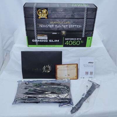 【通販センター】中古  MSI GeForce RTX 4060 Ti 8G x GC30 MONSTER HUNTER (RTX4060Ti 8GB) 188922 