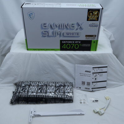 【通販センター】中古  MSI GeForce RTX 4070 Ti SUPER 16G GAMING X SLIM WHITE（RTX4070Ti SUPER 16GB） 3480042485 