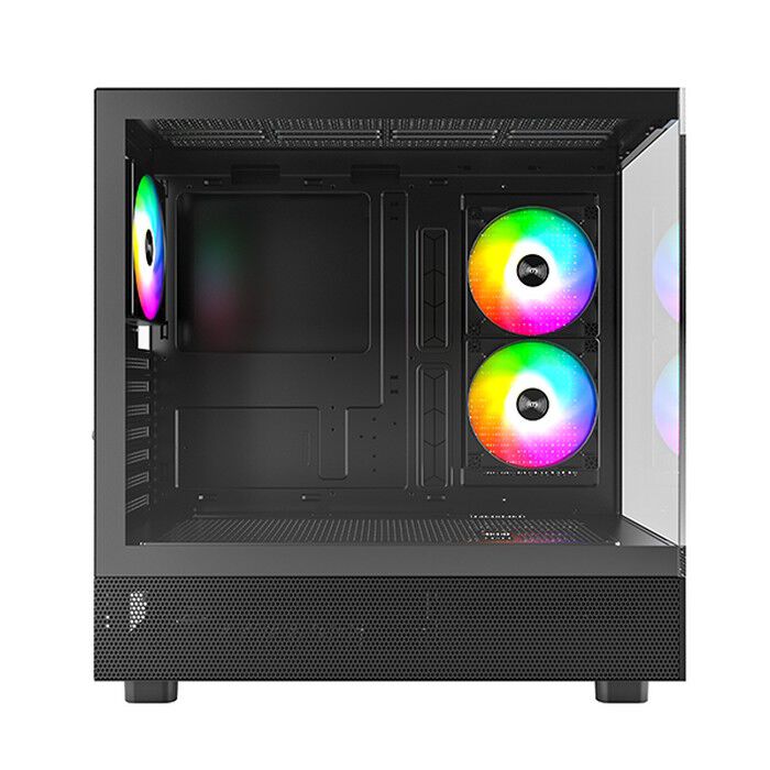 MONTECH XR Black (ATX ガラス ブラック フロントI/Oパネル