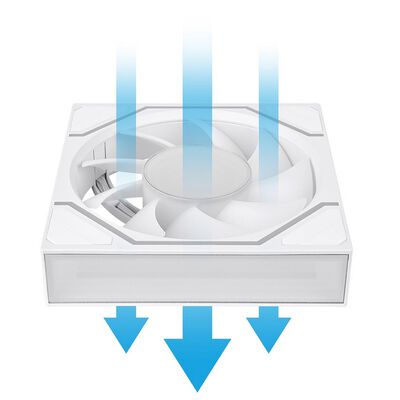 Thermaltake  SWAFAN 120 EX INFINITY ARGB Sync Snow 1Pack CL-F265-PL12SW-A ((120mm ARGB ホワイト 交換式ファン) 