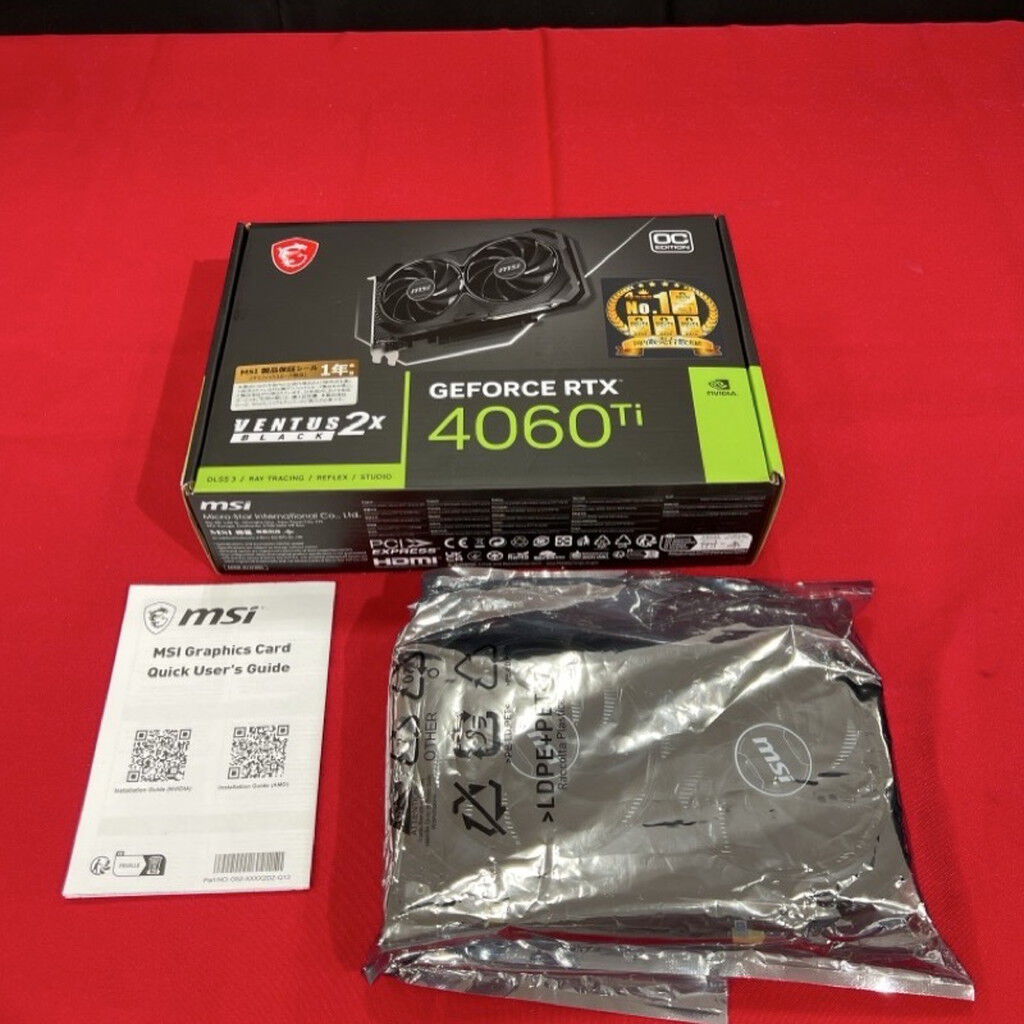 中古 MSI GeForce RTX 4060 Ti VENTUS 2X BLACK 8G OC?(RTX4060Ti 8GB