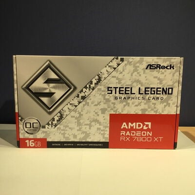 【松山環状枝松店】中古  ASRock RX7800XT SL 16GO RX7800XT Steel Legend OC (RX7800XT 16GB) 162734 