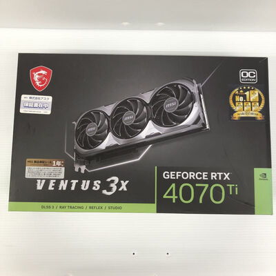 【徳島住吉店】中古  MSI GeForce RTX 4070 Ti VENTUS 3X 12G OC (RTX4070Ti 12GB) 154205 