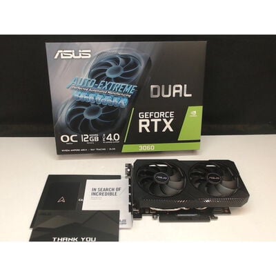 【前橋ｲﾝﾀｰｱｶﾏﾙ店】中古  ASUS DUAL-RTX3060-O12G-V2 (RTX3060 12GB) 4540001627 