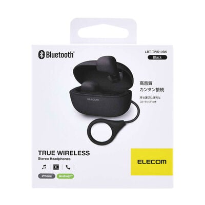 エレコム  LBT-TWS19BK (完全ワイヤレスヘッドホン ブラック) 