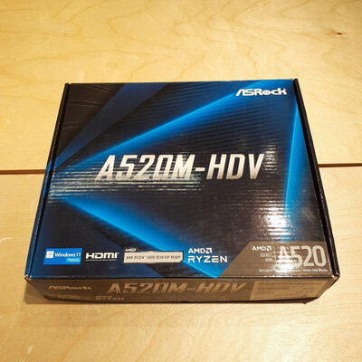 【鹿児島店】中古  ASRock A520M-HDV (A520 AM4 mATX DDR4) 143667 