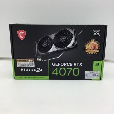 【白山FM松任店】中古  MSI GeForce RTX 4070 VENTUS 2X E1 12G OC (RTX4070 12GB) 4950001921 