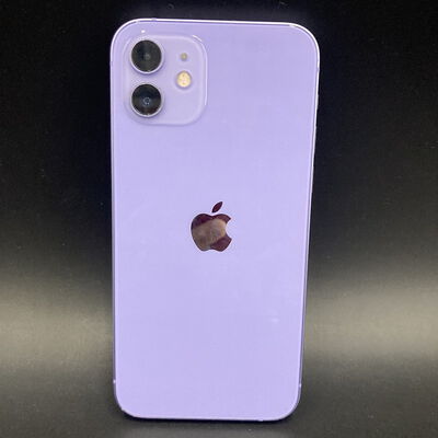【熊本浜線店】中古  【SIMロック解除済み】【au】Apple iPhone12 6.1インチ 128GB (パープル)  MJNJ3J/A 155809 