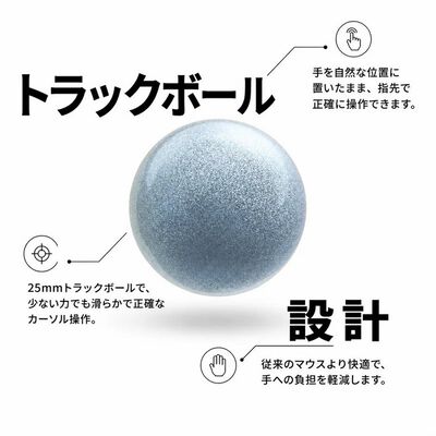 Keychron  Nape Pro NP-3 (ワイヤレストラックボールマウス ホワイト) 